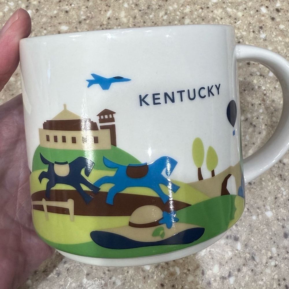 Starbucks Kentucky Mug YOU ARE HERE Collection Coffee Cup 2014 Kentucky 14 oz